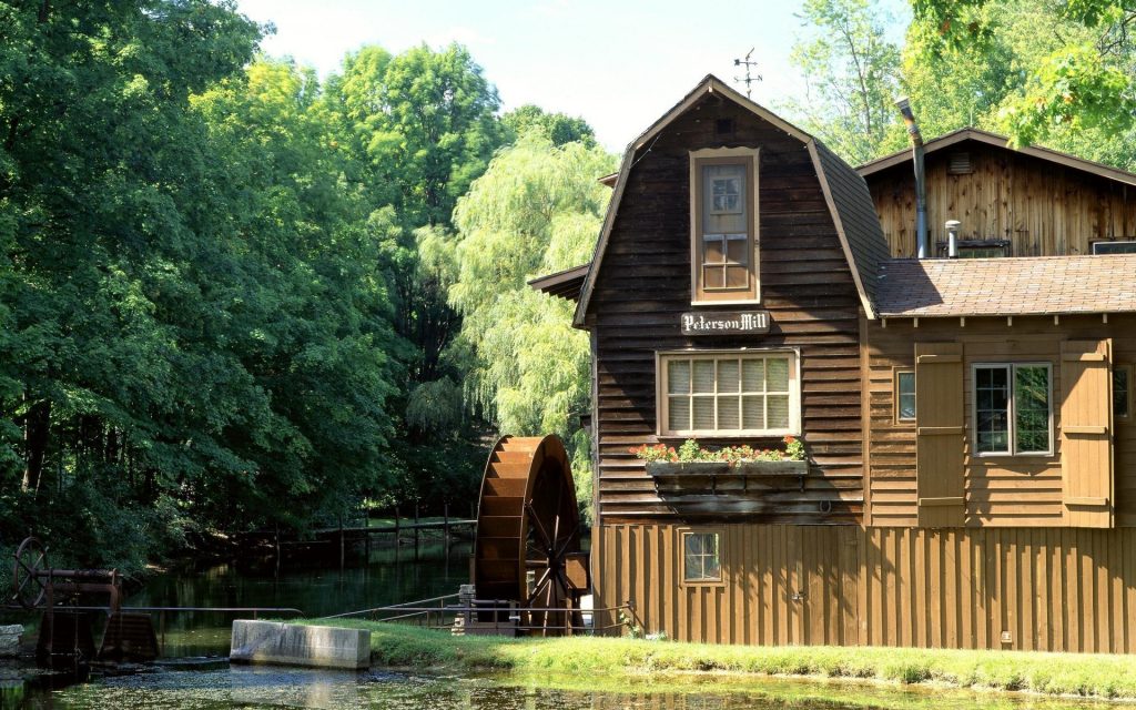 Webshots磨坊风光宽屏壁纸